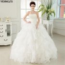 Romantic Red Wedding Dress Sweetheart Organza Pearls Ruched Wedding Dresses Beautiful Party Ball Gow