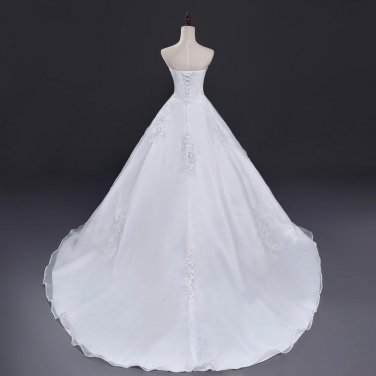 Belt Long Train Wedding Dresses  Robe de Mariee Sirene Vestidos Plus Size Bridal Dress Free Shipping
