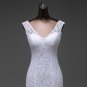 lustrous satin and lace flowers very Sexy Backless mermaid Wedding Dresses vestidos de noiva robe