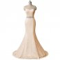 New Elegant White Ivory Lace Wedding Gown Real Satin Mermaid Wedding Dress 2017 Vintage Sash vestido