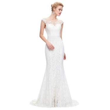 Robe de Mariage Vintage Mermaid Wedding Dress  Free Shipping Lace Bridal Gown Sleeves Vestido de Noi