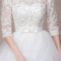long half sleeve muslim lace wedding dress high quality 2018 bride simple bridal gown real photo wed