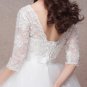long half sleeve muslim lace wedding dress high quality 2018 bride simple bridal gown real photo wed