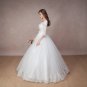 long half sleeve muslim lace wedding dress high quality 2018 bride simple bridal gown real photo wed