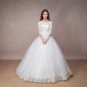 long half sleeve muslim lace wedding dress high quality 2018 bride simple bridal gown real photo wed