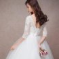 long half sleeve muslim lace wedding dress high quality 2018 bride simple bridal gown real photo wed
