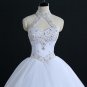 Quality Luxury Crystal Rhinestone Ball Wedding Dresses 2017 Vestido de Novia Customized Plus Size Br