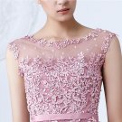Tulle Lace Appliques Short Cocktail Dresses Zipper Back A-line Formal Wedding Party Dress Pearls Bea