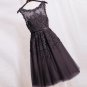 Tulle Lace Appliques Short Cocktail Dresses Zipper Back A-line Formal Wedding Party Dress Pearls Bea