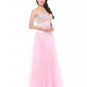 Free Shipping Blue White Pink Bridesmaid Dresses Crystal Tulle Party Dress for Wedding Junior Ball G