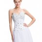 Free Shipping Blue White Pink Bridesmaid Dresses Crystal Tulle Party Dress for Wedding Junior Ball G