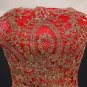 Free Shipping Vintage Lace Red Wedding Dresses Long Train Plus Size Ball Gown Robe de Mariee Cheap F