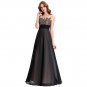 Lace Appliques Bridesmaid Dresses Long Patterns Floor Length Junior Prom Dress Black Bridesmaids Dre