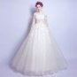 Angel Wedding Dress Marriage Bride Bridal Gown Vestido De Noiva 2017 Boat Neck Nail, lace, 2129