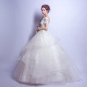 Angel Wedding Dress Marriage Bride Bridal Gown Vestido De Noiva 2017 Boat Neck Nail, lace, 2129