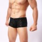 Men\'s Sexy Elastic Underwear Boxer Brief Pattern Print Bulge Underpants