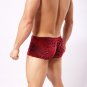 Men\'s Sexy Elastic Underwear Boxer Brief Pattern Print Bulge Underpants