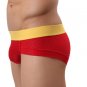 Low-waisted Ventilation Men Underwear Boxer Briefs Straight Angle Underpants BK