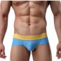 Low-waisted Ventilation Men Underwear Boxer Briefs Straight Angle Underpants BK