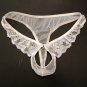 Man Men\'s sexy sheer transparent lace thongs g-string panties briefs t back panties open crotch joc