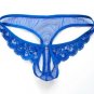 Man Men\'s sexy sheer transparent lace thongs g-string panties briefs t back panties open crotch joc