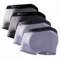 THREEGUN 1PCS MEN Boxers Low Waist Male Underwear Breathable Solid Cuecas Calzoncillos Hombre Sale P
