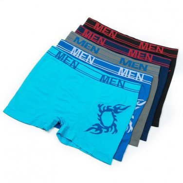 5pcs Secret Dig Cheap Men Underwear Men\'s Solid Boxer Underwear Boxer Shorts Underwear Sexy Men Sea