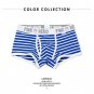 PINK HEROES Comfortable Panties shorts boxershorts Men mens boxers Sexy Striped Cotton Man Underwear