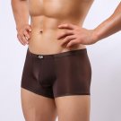 JQK men boxer underwear boxers men\'s U high elastic convex seamless silk waist slim large male boxe