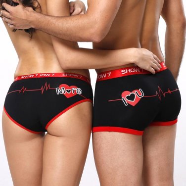 2017 New High Quality Couples bamboo fiber Underwear Lovers Comfortable Underpants Tamptation Sexy P