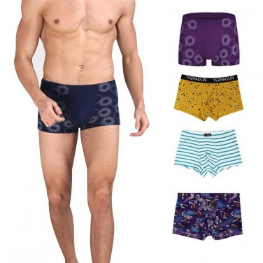 Sexy Men Boxer Soft Breathable Underwear Male Comfortable Solid Panties Underpants Cueca Boxershorts