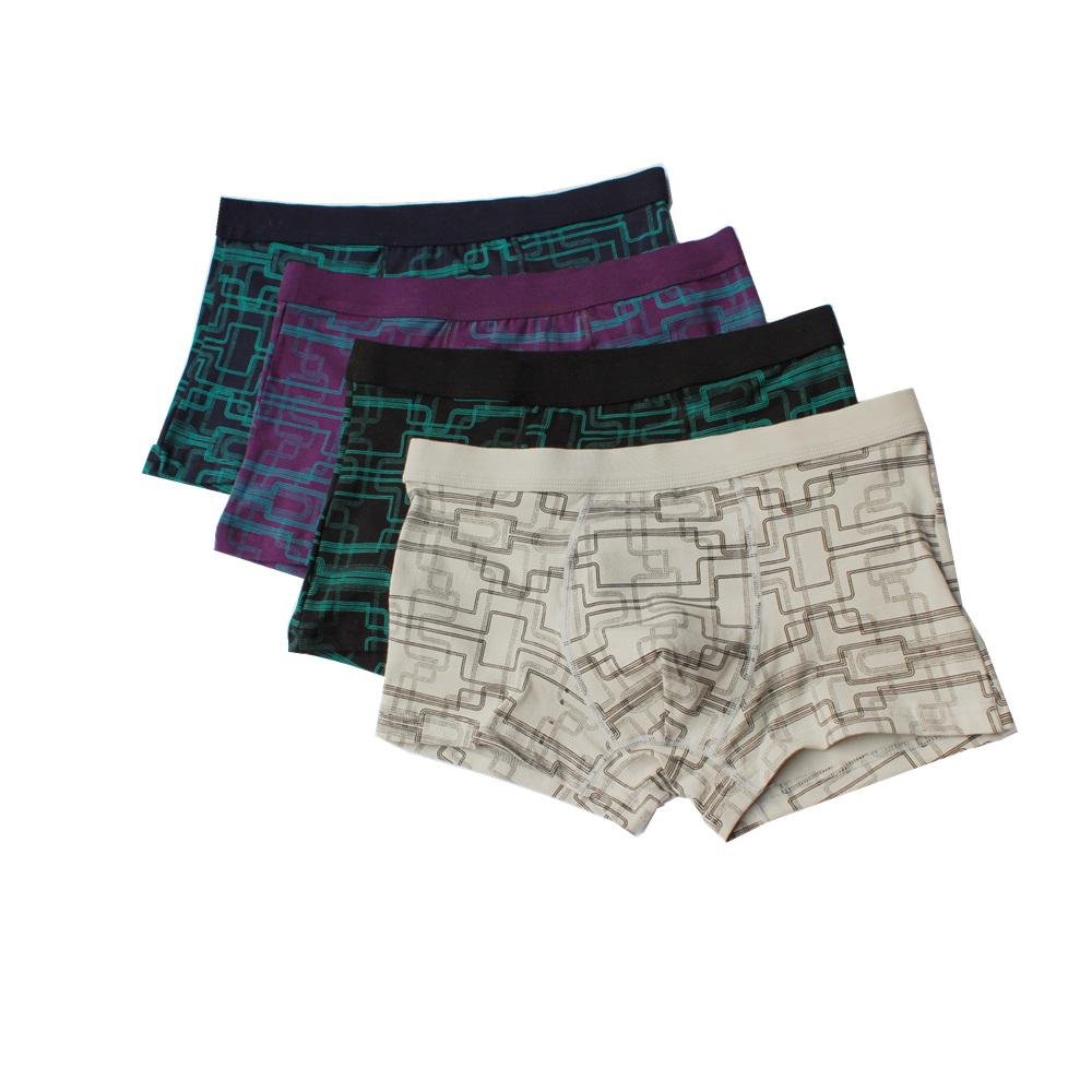 LAD Brand Mens Boxers trunks Men Underwear Boxers Shorts Cotton Men Boxers Solid Men\'s Soft Underpa