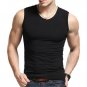 Plus Size Man\'s cotton pure color seamless underwear clothing close-fitting broad shoulders V neck 