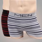Men Underwear New 2017 High-quality Polyester-cotton Men\'s Seamless Underwear Striped Sexy Breathab