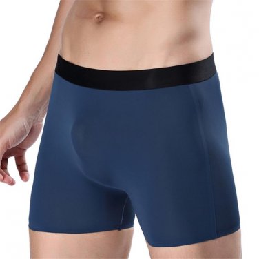 2017 Summer One peice Men Underwear Sexy Ice Silk Seemless Boxer Shorts Mens Nylon Underwear Cueca b