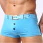 Free Shipping Men\'s fashion Button Underwear cotton Boxer breathable panties sexy Boxer shorts Size