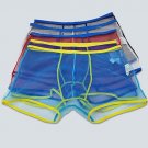 Men\'s Fashion Sexy Ultra-thin Transparent Low Waist Mesh Boxer Underpants Underwear