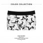 PINK HEROES Men Underwear Boxers Ocean Wind Cotton Sexy Men Boxer Underwear Striped Wave Print Mens