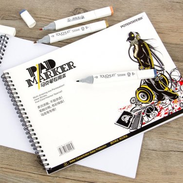 Dainayw A4 A5 4K Spiral Marker Pad Notebook Paper Sketch Stationery Notepad For Designers Drawing An