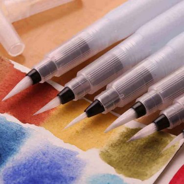 3pcs Water Storage Art Markers Calligraphy Brush Pen Set For Manga Children Watercolor Drawing Schoo