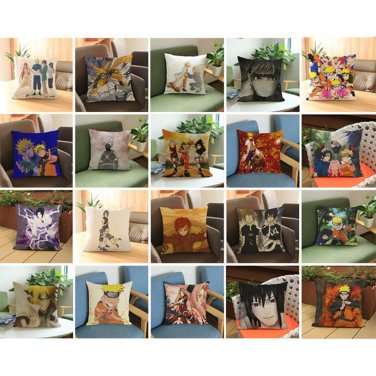 Free Shipping Anime Manga Naruto Throw Pillow Case 45*45cm Pillow Case Sofa Seat Bedding Cushion Cov