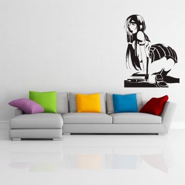 Wall Sticker Decal Vinyl Anime Japan Girl Manga Beauty Decor