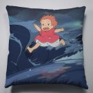 Anime Manga Ponyo on the cliff Pillow Pillow 40x40cm Pillow Case Cover Seat Bedding Cushion 008