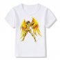 Boy and Girl Gold Saint Seiya Character Fashion T-shirt Children Short sleeves Manga Anime T Shirt K