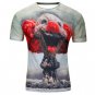 Men summer T-shirt Lightning cat 3d style 2016 fashion brand clothing camiseta hombre manga corta Fr