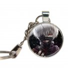 Tokyo Ghoul Keychain Glass Cabochon Kaneki Ken Key Chains Glass Dome Anime Japanese Manga Fans Key R