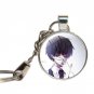 Tokyo Ghoul Keychain Glass Cabochon Kaneki Ken Key Chains Glass Dome Anime Japanese Manga Fans Key R