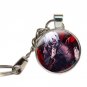 Tokyo Ghoul Keychain Glass Cabochon Kaneki Ken Key Chains Glass Dome Anime Japanese Manga Fans Key R