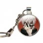 Tokyo Ghoul Keychain Glass Cabochon Kaneki Ken Key Chains Glass Dome Anime Japanese Manga Fans Key R