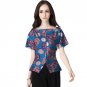 Slim african dashiki clothes women print shirts elegant women costom short sleeve tops fashion print